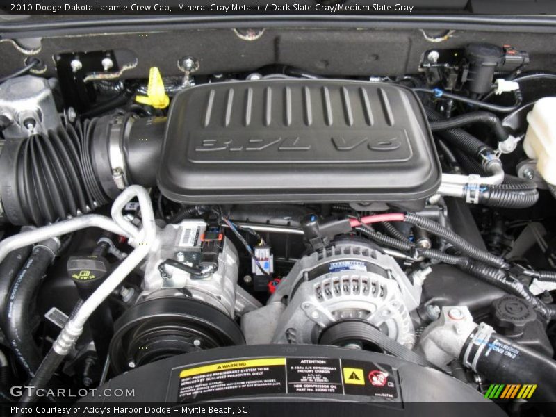Mineral Gray Metallic / Dark Slate Gray/Medium Slate Gray 2010 Dodge Dakota Laramie Crew Cab