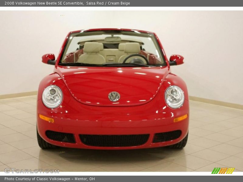 Salsa Red / Cream Beige 2008 Volkswagen New Beetle SE Convertible
