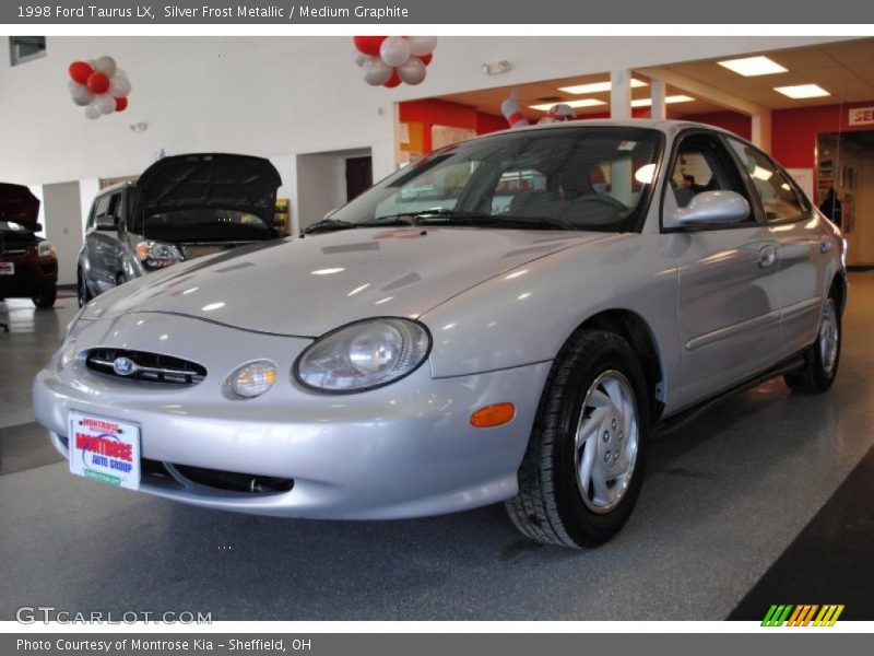 Silver Frost Metallic / Medium Graphite 1998 Ford Taurus LX