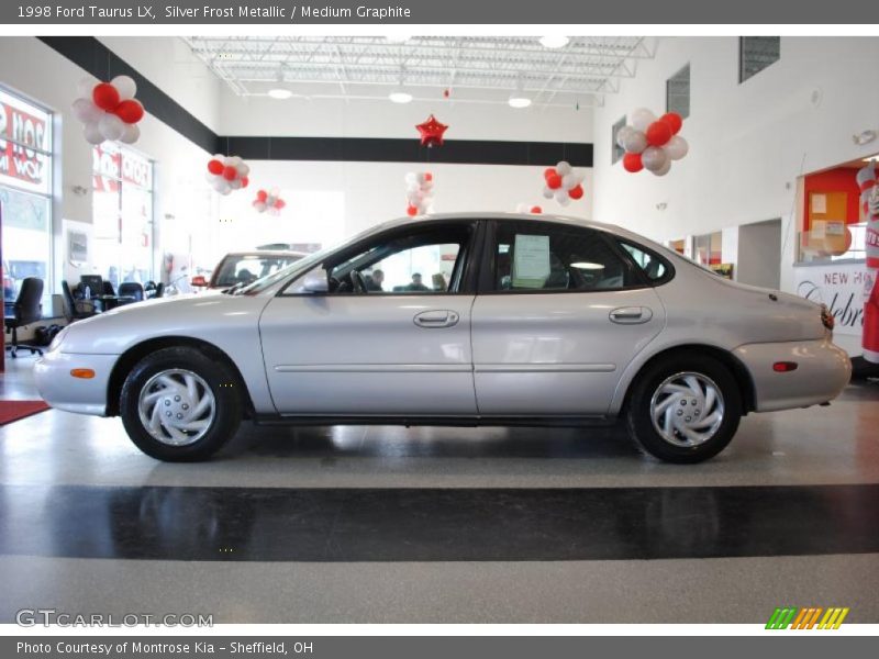 Silver Frost Metallic / Medium Graphite 1998 Ford Taurus LX