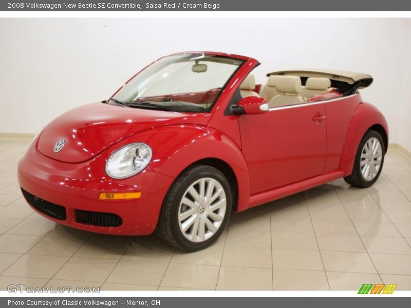 Salsa Red / Cream Beige 2008 Volkswagen New Beetle SE Convertible