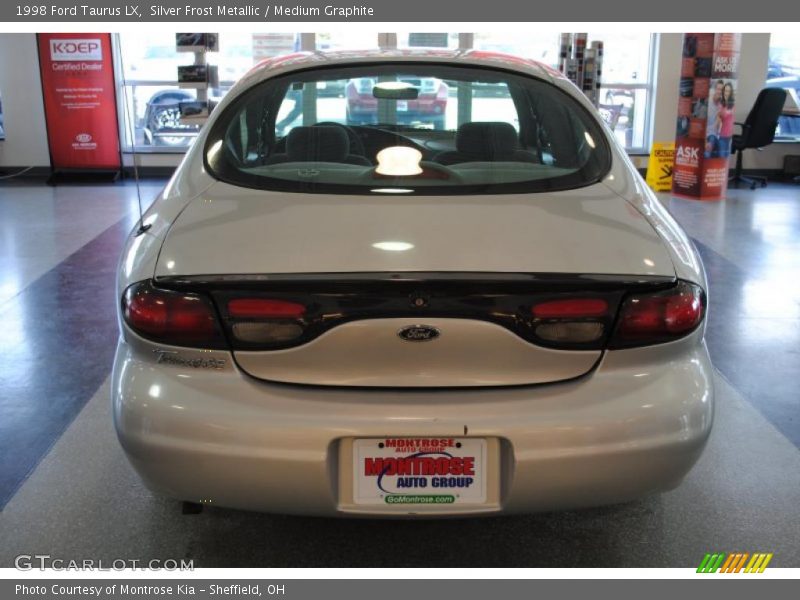 Silver Frost Metallic / Medium Graphite 1998 Ford Taurus LX