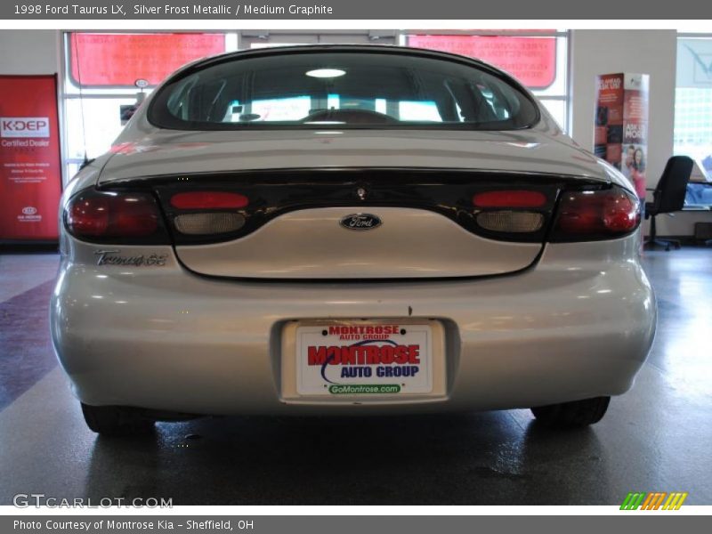 Silver Frost Metallic / Medium Graphite 1998 Ford Taurus LX
