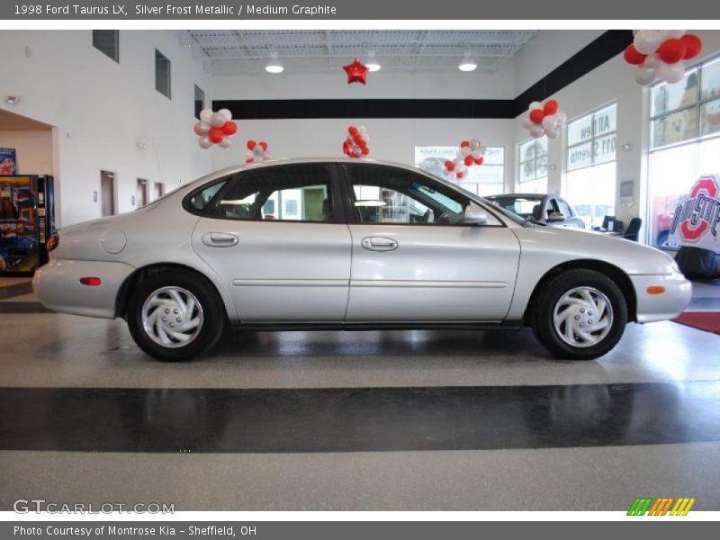 Silver Frost Metallic / Medium Graphite 1998 Ford Taurus LX