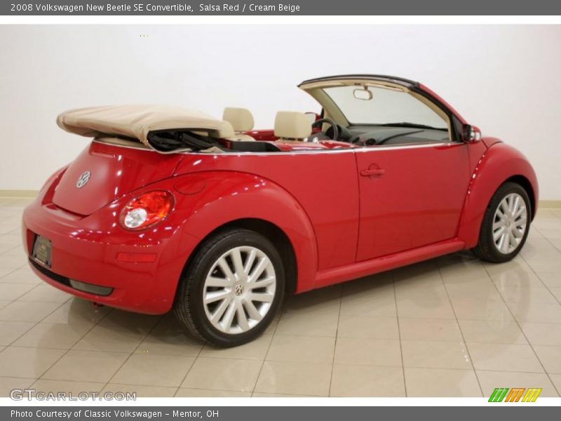 Salsa Red / Cream Beige 2008 Volkswagen New Beetle SE Convertible