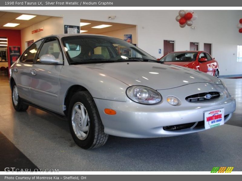 Silver Frost Metallic / Medium Graphite 1998 Ford Taurus LX