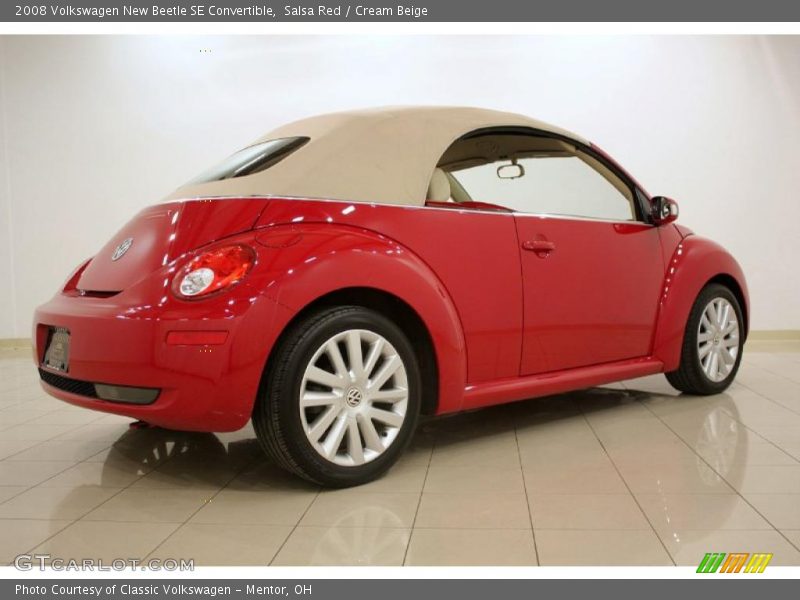 Salsa Red / Cream Beige 2008 Volkswagen New Beetle SE Convertible