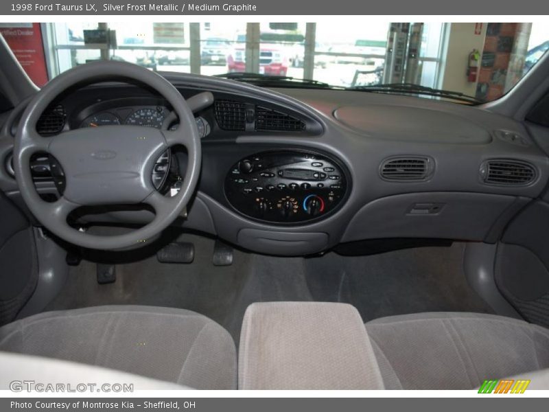 Silver Frost Metallic / Medium Graphite 1998 Ford Taurus LX