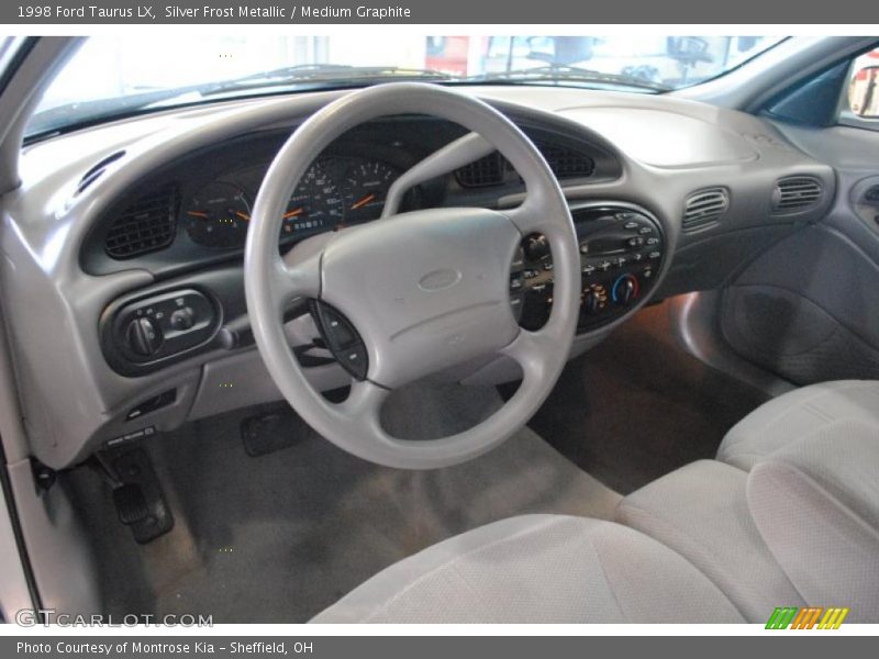 Silver Frost Metallic / Medium Graphite 1998 Ford Taurus LX