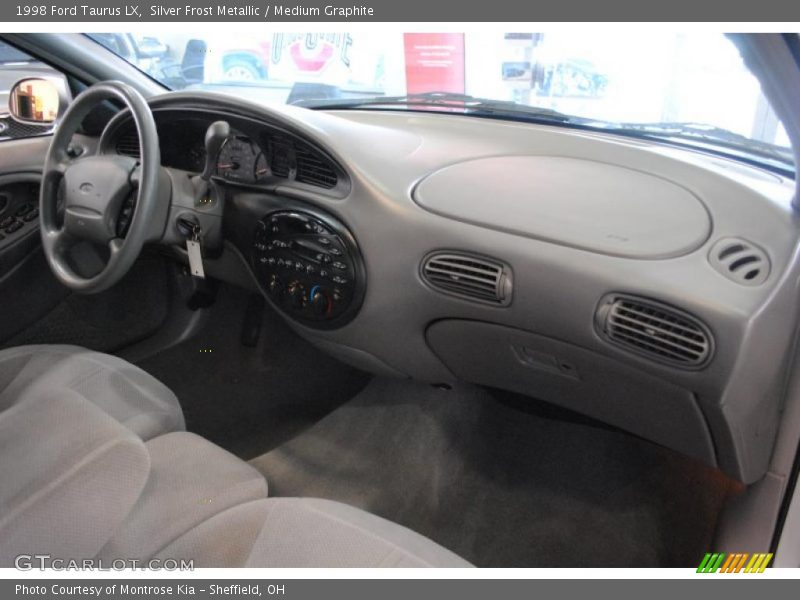 Silver Frost Metallic / Medium Graphite 1998 Ford Taurus LX