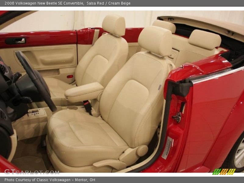 Salsa Red / Cream Beige 2008 Volkswagen New Beetle SE Convertible
