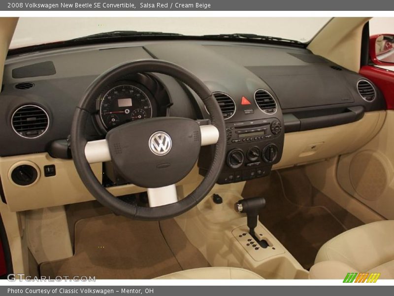 Salsa Red / Cream Beige 2008 Volkswagen New Beetle SE Convertible
