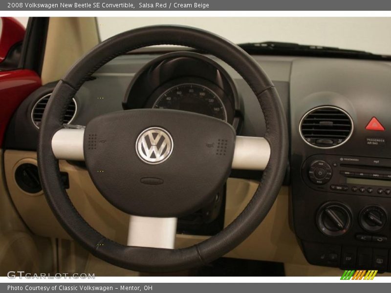Salsa Red / Cream Beige 2008 Volkswagen New Beetle SE Convertible