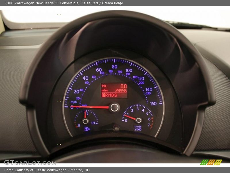 Salsa Red / Cream Beige 2008 Volkswagen New Beetle SE Convertible