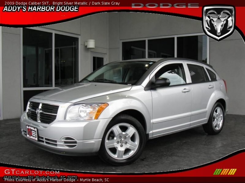 Bright Silver Metallic / Dark Slate Gray 2009 Dodge Caliber SXT