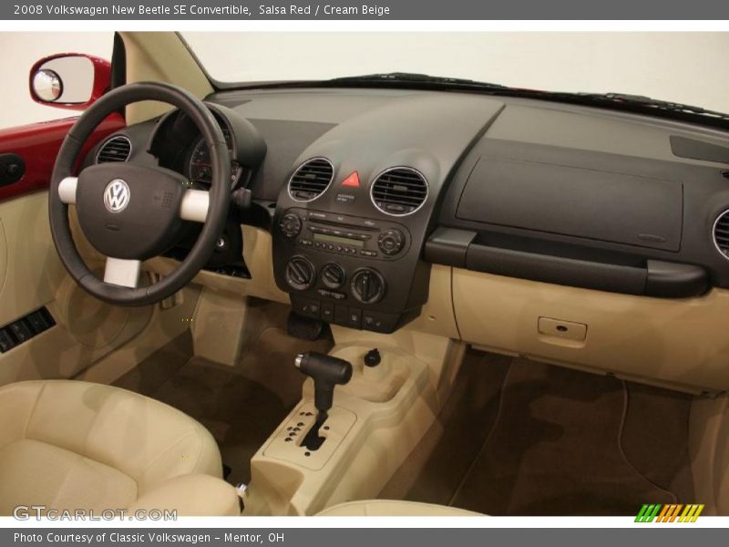 Salsa Red / Cream Beige 2008 Volkswagen New Beetle SE Convertible