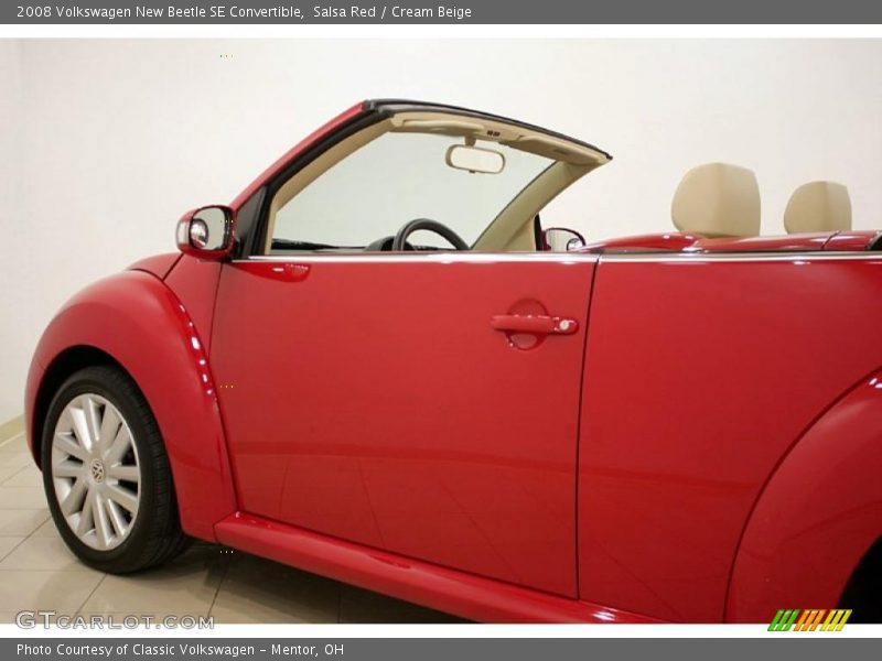 Salsa Red / Cream Beige 2008 Volkswagen New Beetle SE Convertible