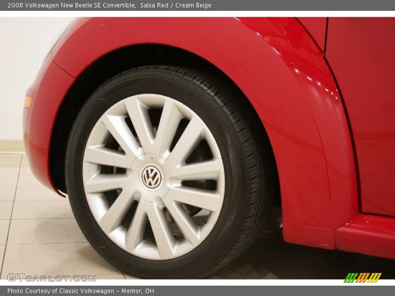 Salsa Red / Cream Beige 2008 Volkswagen New Beetle SE Convertible