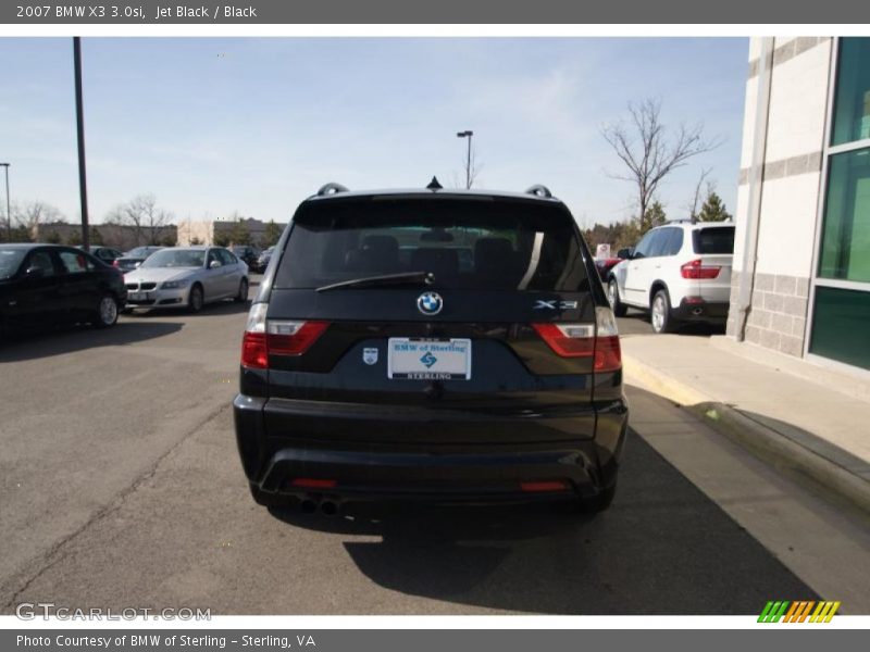 Jet Black / Black 2007 BMW X3 3.0si