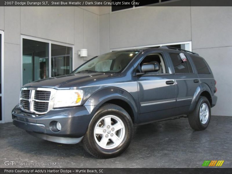 Steel Blue Metallic / Dark Slate Gray/Light Slate Gray 2007 Dodge Durango SLT