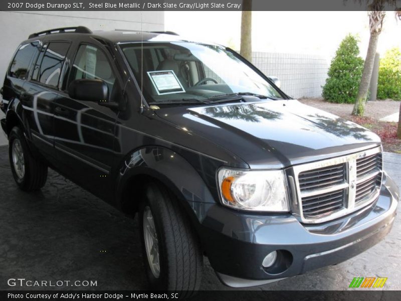 Steel Blue Metallic / Dark Slate Gray/Light Slate Gray 2007 Dodge Durango SLT