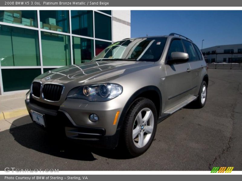 Platinum Bronze Metallic / Sand Beige 2008 BMW X5 3.0si