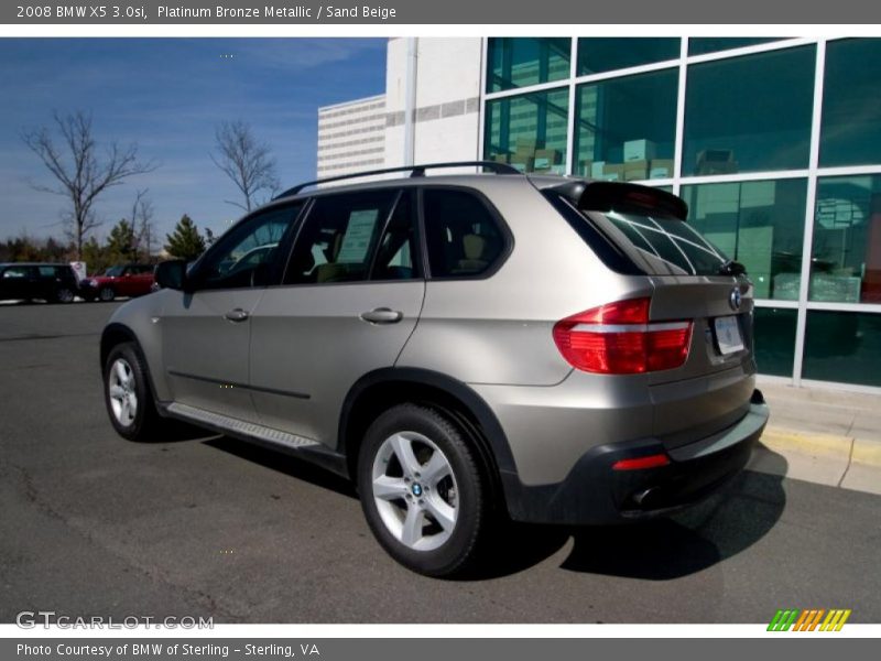 Platinum Bronze Metallic / Sand Beige 2008 BMW X5 3.0si