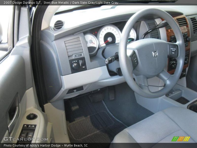Steel Blue Metallic / Dark Slate Gray/Light Slate Gray 2007 Dodge Durango SLT