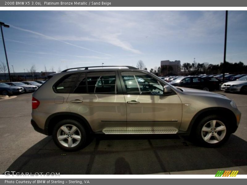 Platinum Bronze Metallic / Sand Beige 2008 BMW X5 3.0si