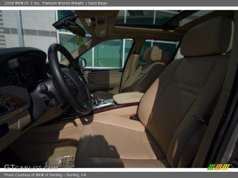 Platinum Bronze Metallic / Sand Beige 2008 BMW X5 3.0si