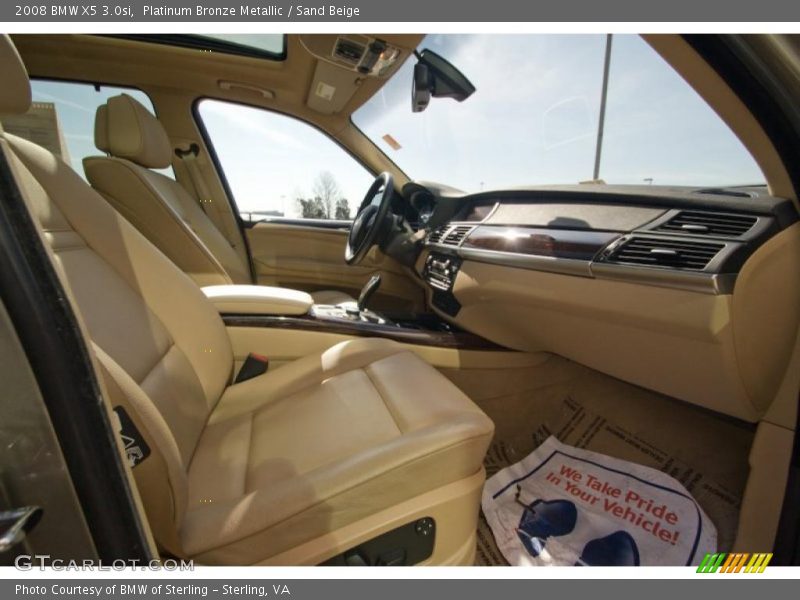 Platinum Bronze Metallic / Sand Beige 2008 BMW X5 3.0si