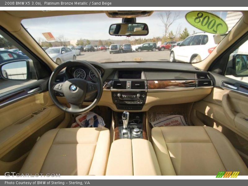 Platinum Bronze Metallic / Sand Beige 2008 BMW X5 3.0si