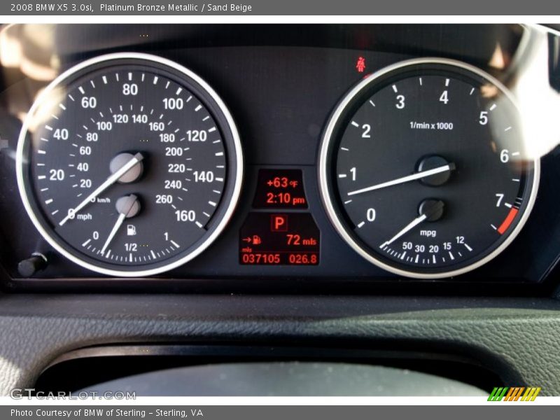 Platinum Bronze Metallic / Sand Beige 2008 BMW X5 3.0si