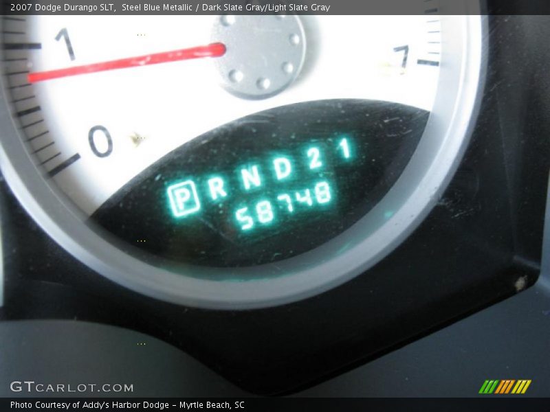 Steel Blue Metallic / Dark Slate Gray/Light Slate Gray 2007 Dodge Durango SLT