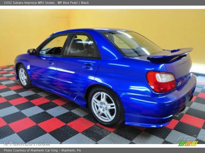 WR Blue Pearl / Black 2002 Subaru Impreza WRX Sedan