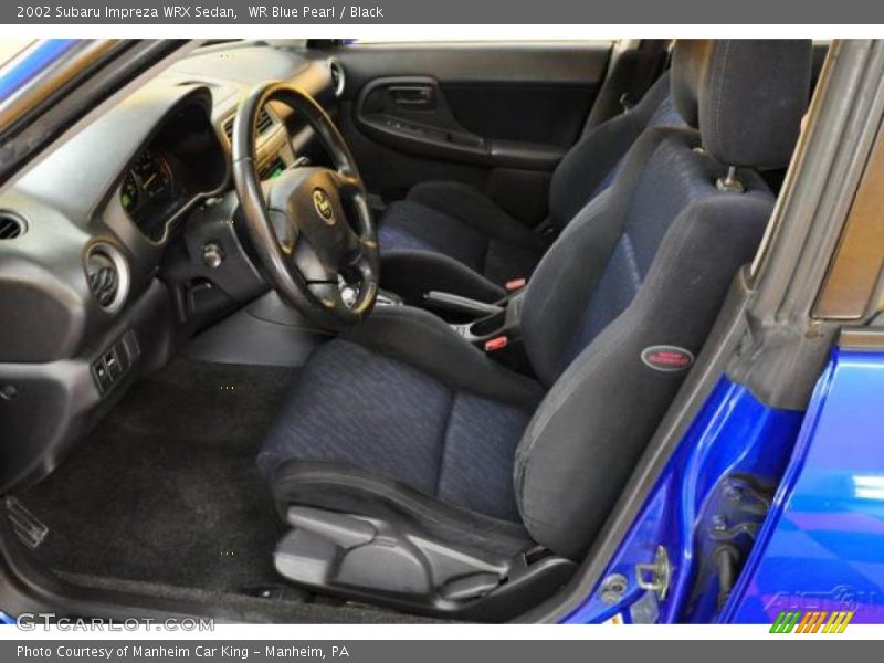 WR Blue Pearl / Black 2002 Subaru Impreza WRX Sedan