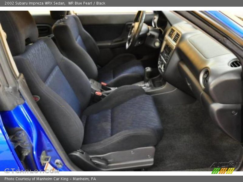 WR Blue Pearl / Black 2002 Subaru Impreza WRX Sedan