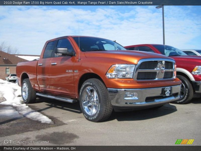 Mango Tango Pearl / Dark Slate/Medium Graystone 2010 Dodge Ram 1500 Big Horn Quad Cab 4x4