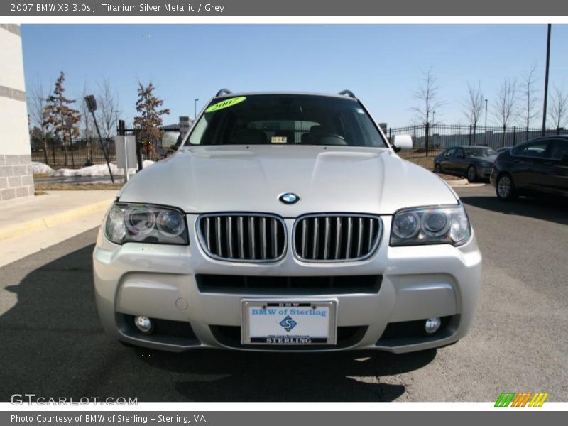 Titanium Silver Metallic / Grey 2007 BMW X3 3.0si