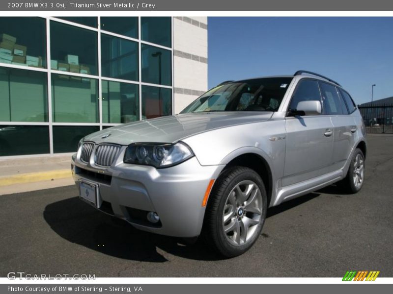Titanium Silver Metallic / Grey 2007 BMW X3 3.0si