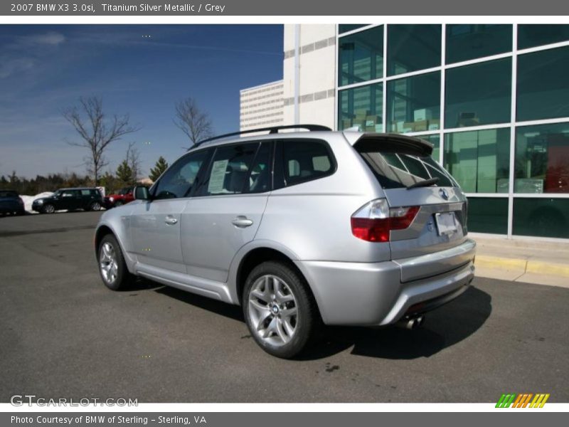 Titanium Silver Metallic / Grey 2007 BMW X3 3.0si