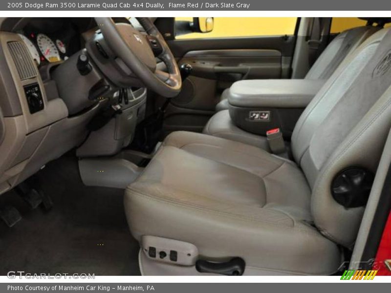 Flame Red / Dark Slate Gray 2005 Dodge Ram 3500 Laramie Quad Cab 4x4 Dually