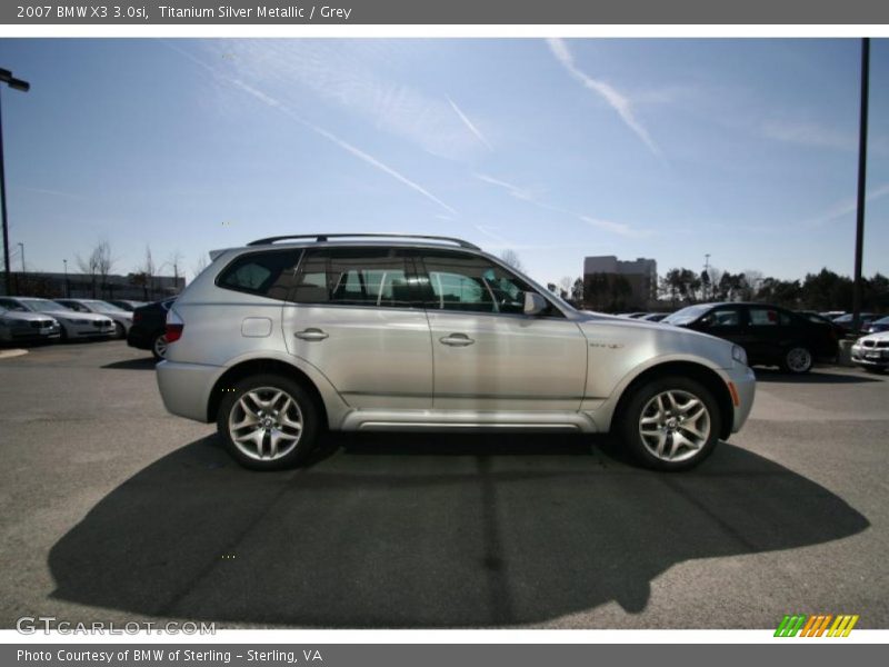 Titanium Silver Metallic / Grey 2007 BMW X3 3.0si