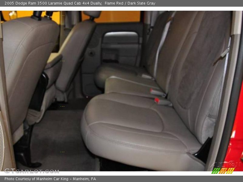 Flame Red / Dark Slate Gray 2005 Dodge Ram 3500 Laramie Quad Cab 4x4 Dually