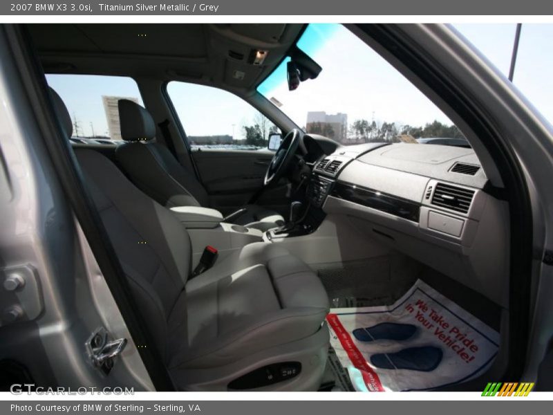 Titanium Silver Metallic / Grey 2007 BMW X3 3.0si