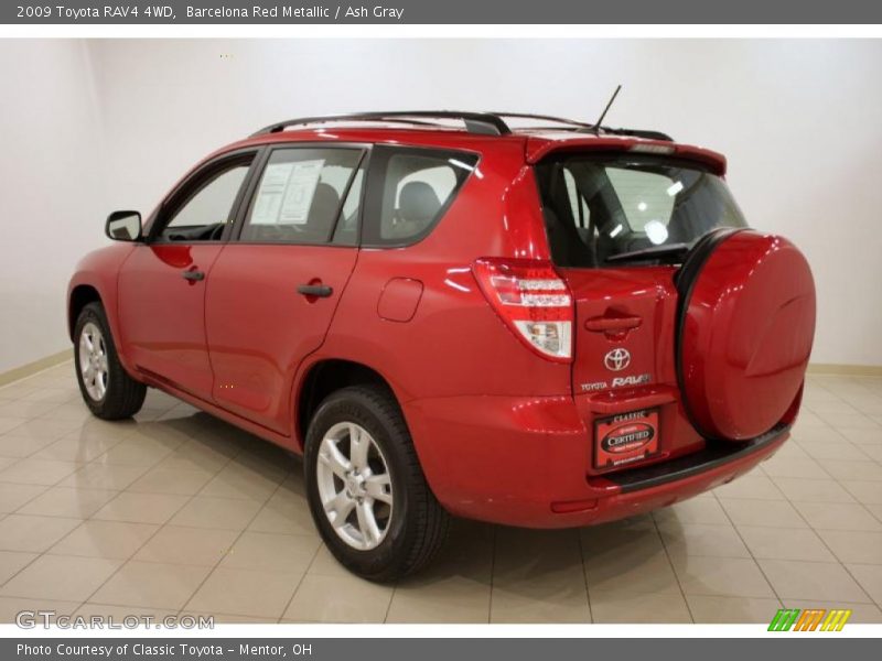 Barcelona Red Metallic / Ash Gray 2009 Toyota RAV4 4WD