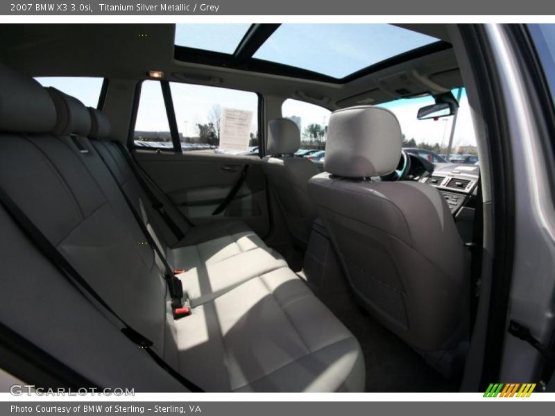 Titanium Silver Metallic / Grey 2007 BMW X3 3.0si