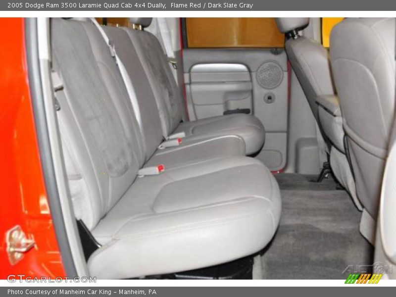 Flame Red / Dark Slate Gray 2005 Dodge Ram 3500 Laramie Quad Cab 4x4 Dually