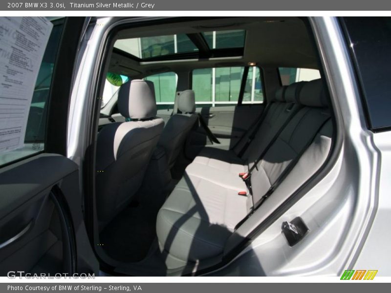Titanium Silver Metallic / Grey 2007 BMW X3 3.0si
