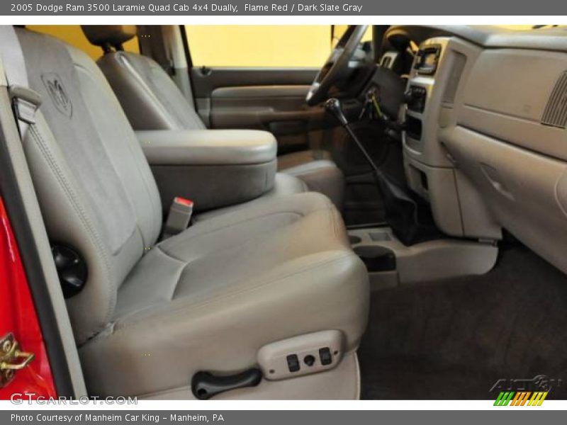 Flame Red / Dark Slate Gray 2005 Dodge Ram 3500 Laramie Quad Cab 4x4 Dually